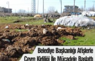 Belediye Başkanlığı Afişlerle Çevre Kirliliği...