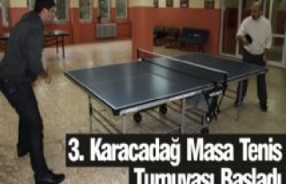 3. Karacadağ Masa Tenis Turnuvası Başladı 