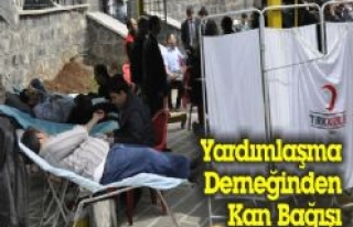 Yardımlaşma Derneğinden Kan Bağışı