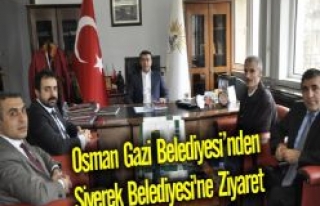 Bursa Osmangazi Belediyesi'nden Siverek Belediyesi'ne...