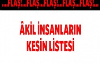 Âkil insanların kesin listesi