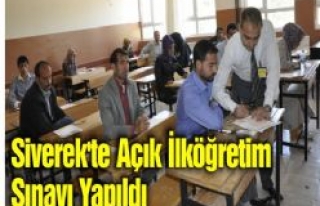 Siverek'te Açık İlköğretim Sınavı Yapıldı