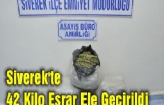 Siverek'te 42 Kilo Esrar Ele Geçirildi