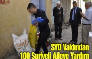 SYD Vakfından 100 Suriyeli Aileye Yardım