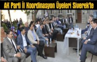 AK Parti İl Koordinasyon Üyeleri Siverek'te 