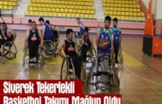 Siverek Tekerlekli Basketbol Takımı Mağlup Oldu