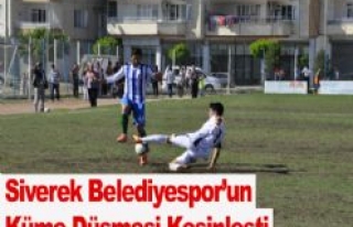 Siverek Belediyespor'un Küme Düşmesi Kesinleşti...