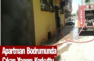 Apartman Bodrumunda Çıkan Yangın Korkuttu 