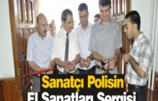 Polis Memurundan El Sanatları Sergisi