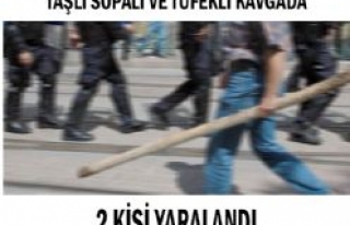 TAŞLI, SOPALI VE TÜFEKLİ KAVGADA