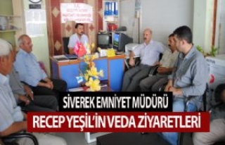 İlçe Emniyet Müdürü Yeşil'in Veda Ziyaretleri