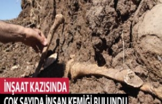 İnşaat Temel Kazı Çalışmalarında İnsan Kemikleri...