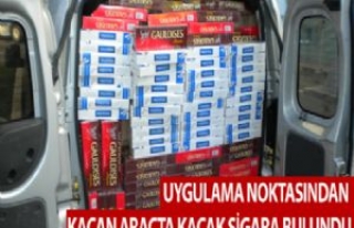 Uygulama Noktasından Kaçan Araçta Kaçak Sigara...