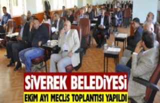 Siverek Belediyesi Ekim Ayı Meclis Toplantısı Yapıldı