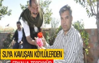 Suya Kavuşan Köylülerden Erkal'a Teşekkür