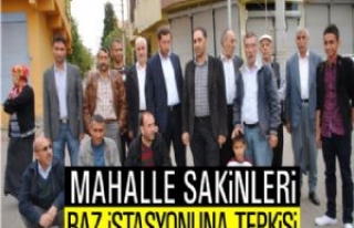 Mahalle sakinleri baz istasyonuna tepkisi