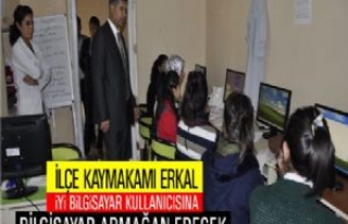 İlçe Kaymakamı Erkal'dan Kadın Kültür Merkezine...