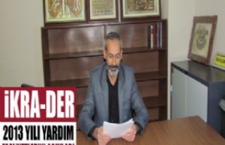 İkra - Der 2013 Yılı Yardım Faaliyetlerini Açıkladı