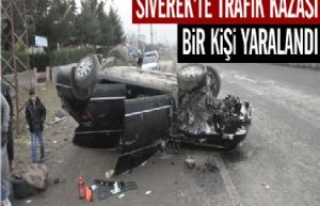 Siverek'te Trafik Kazası Bir Kişi Yaralandı...