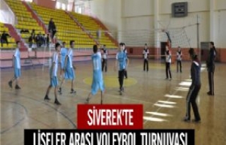 Siverek'te Liseler Arası Voleybol Turnuvası 