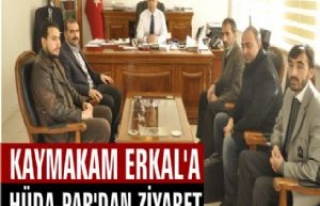 Kaymakam Erkal'a Hüda-Par'dan Ziyaret