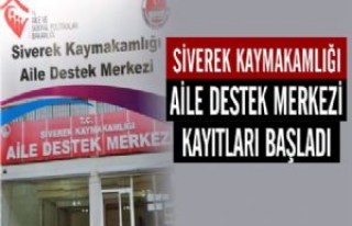 Siverek Kaymakamlığı Aile Destek Merkezi Kayıtları...