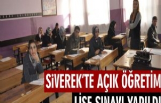 Siverek'te Açık Öğretim Lisesi Sınavı Başladı