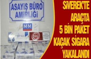 Siverek'te Araçta 5 Bin Paket Kaçak Sigara...