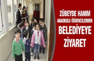 Zübeyde Hanım Anaokulu Öğrencilerden Belediyeye...