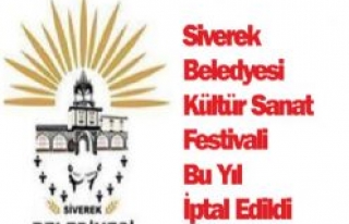 3. Kültür Sanat Festivali Bu Yıl İptal Edildi