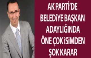 AK PARTİ ADAY ADAYI RESUL YILMAZ ÇEKİLDİ.