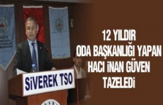 12 Yıldır Oda Başkanlığı Yapan Hacı İnan Tekrar...