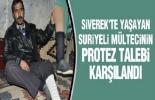 Siverek'te Yaşayan Suriyeli Mültecinin Protez...