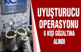 Uyuşturucu Operasyonu 6 Kişi Gözaltına Alındı