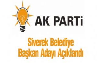 AK Parti Siverek Belediye Başkan Adayı Açıklandı