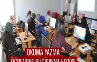 Okuma Yazma Öğrenene Bilgisayar Hediye