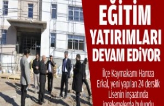 SİVEREK'TE EĞİTİM YATIRIMLARI DEVAM EDİYOR...