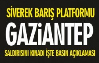 Siverek Barış Platformu Gaziantep Saldırısını...