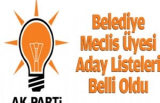 AK Parti'nin Meclis Üye Adayları