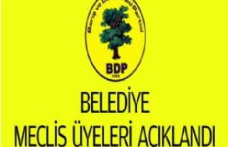 BDP Siverek Belediye Meclis Üyelerini Açıkladı