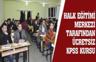 Halk Eğitim Merkezi Tarafından Ücretsiz KPSS Kursu