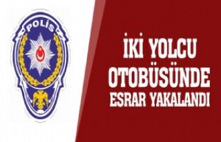 İki Ayrı Yolcu Otobüsünde Esrar Yakalandı