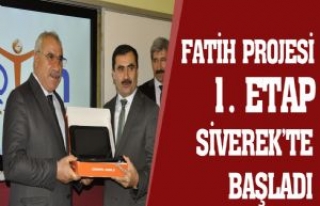 Fatih Projesi 1.Etap Başladı