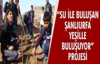 'Su İle Buluşan Şanlıurfa Yeşille Buluşuyor'...