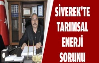 Siverek'te Tarımsal Enerji Sorunu 