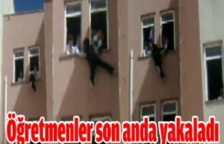 Öğretmenler son anda yakaladı