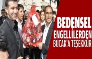 Bedensel Engellilerden Bucak'a Teşekkür