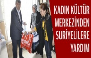 Kadın Kültür Merkezinden Suriyelilere Yardım 