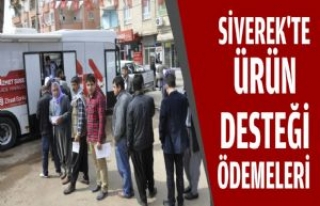 Siverek'te Ürün Desteği Ödemeleri