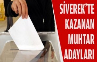 Siverek'te Kazanan Muhtar Adayları